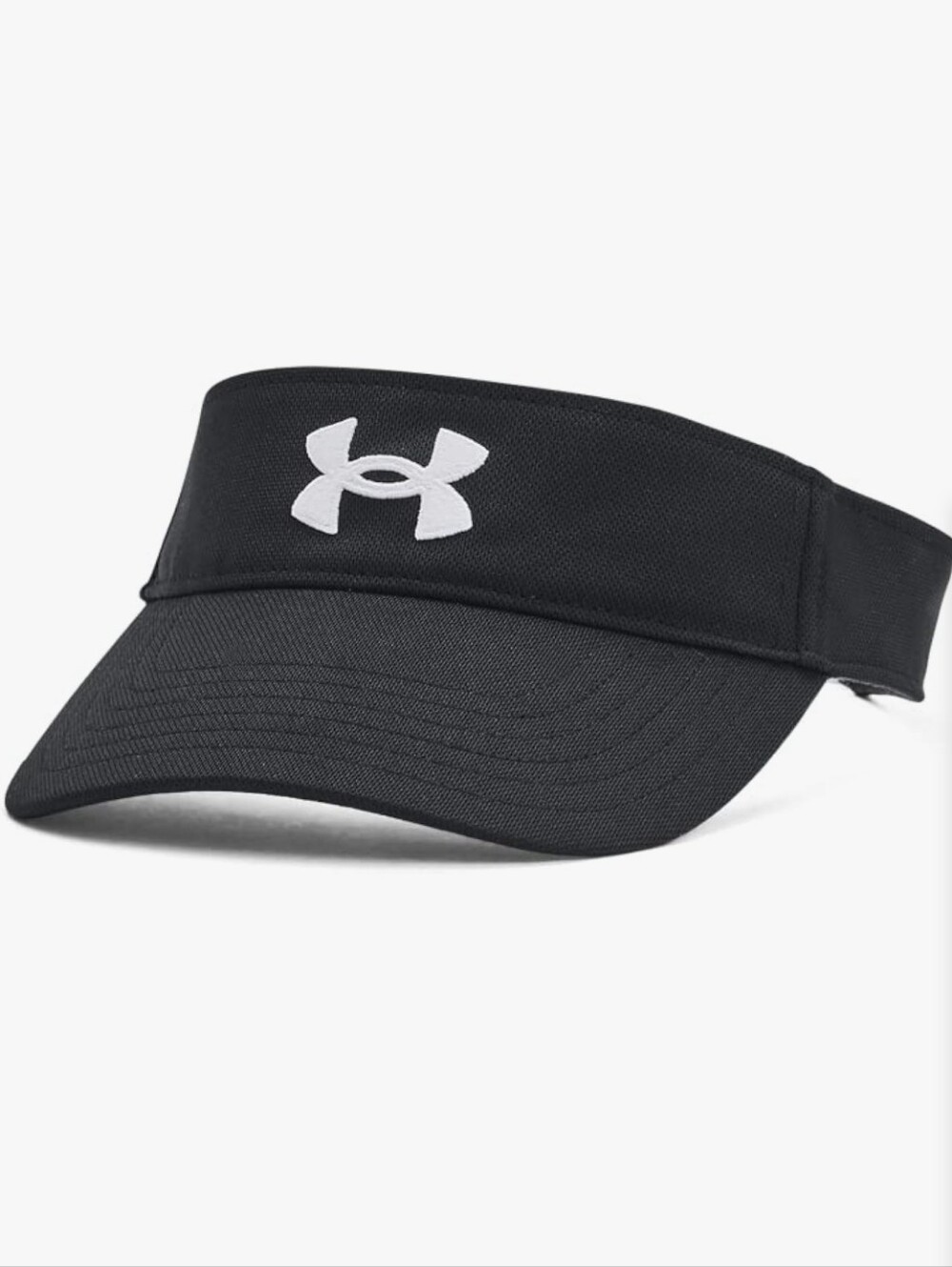 Under Armour Black Visor with White Logo Embroidery - OSFM